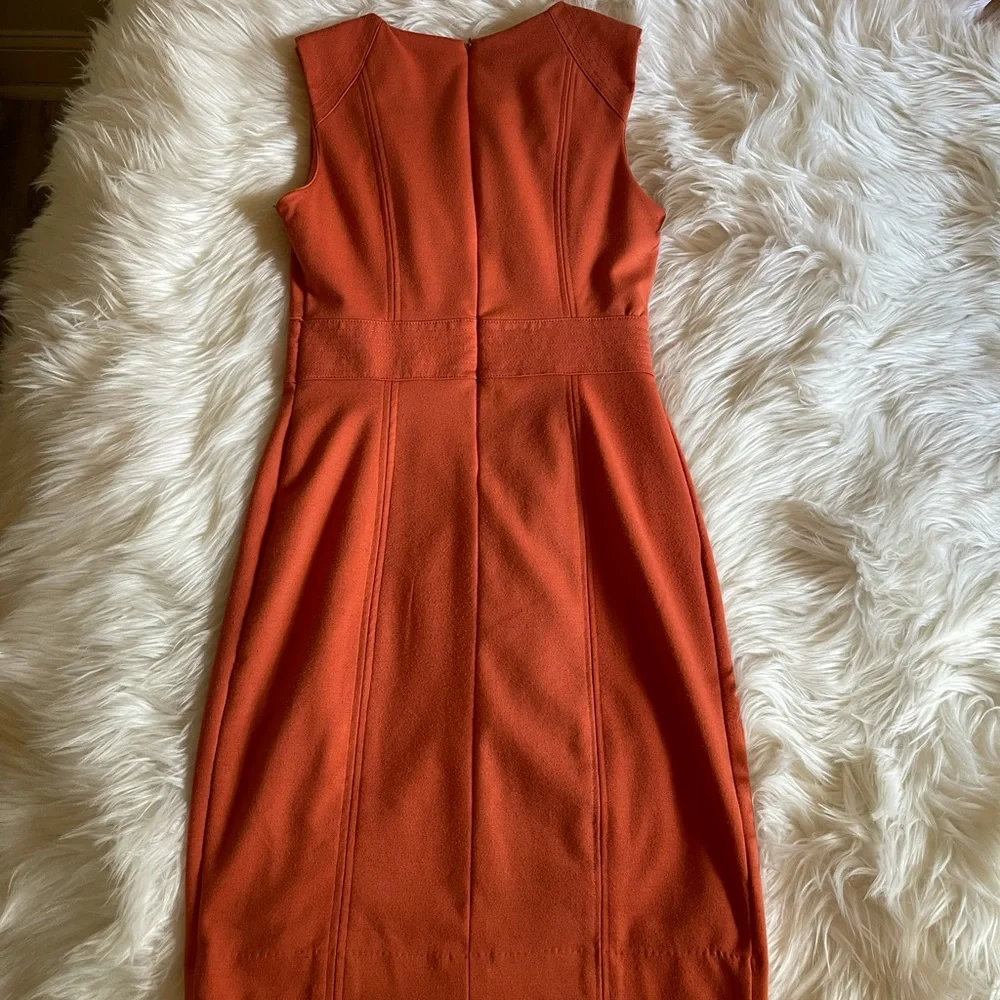 Banana Republic Orange Sleeveless Sheath Dress - Picture 4 of 4